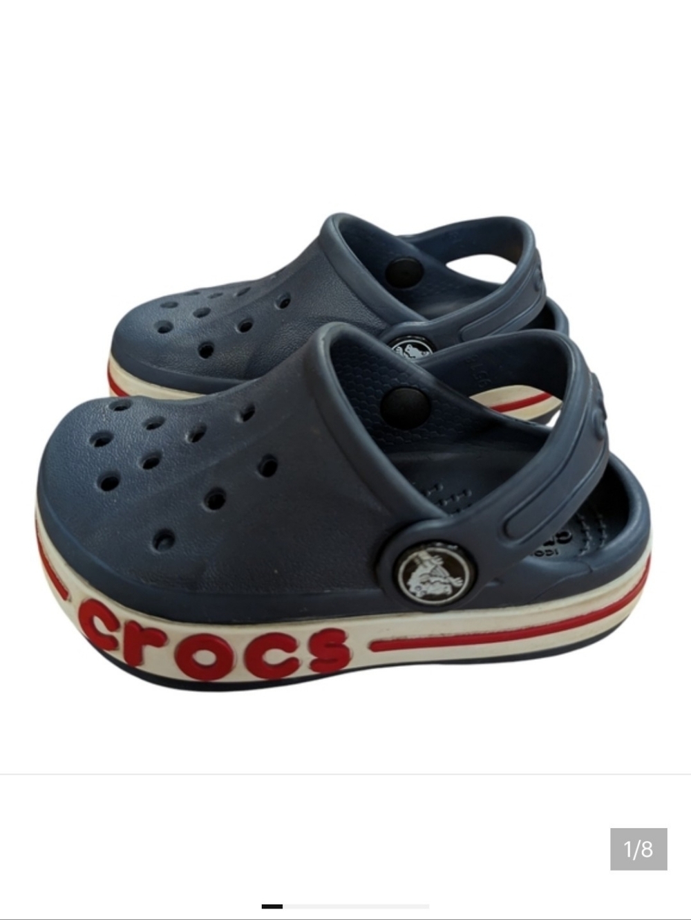 Crocs Bayaband Blue Clogs Childs Size 6